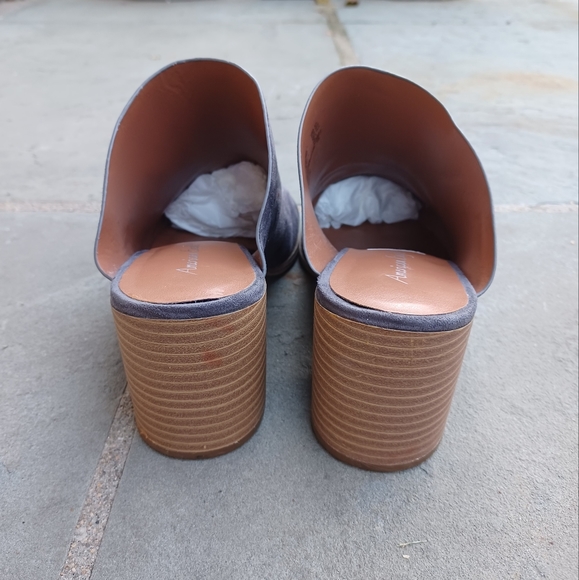 American Eagle faux seude point toe Mule Block heels - Picture 9 of 12